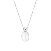 Lantisor argint cu perla naturala alba DiAmanti MS25256N_W-G
